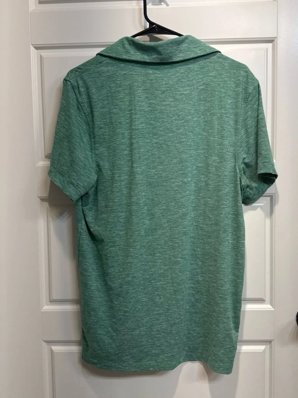 J. Crew Heathered Sage Green Performance Polo